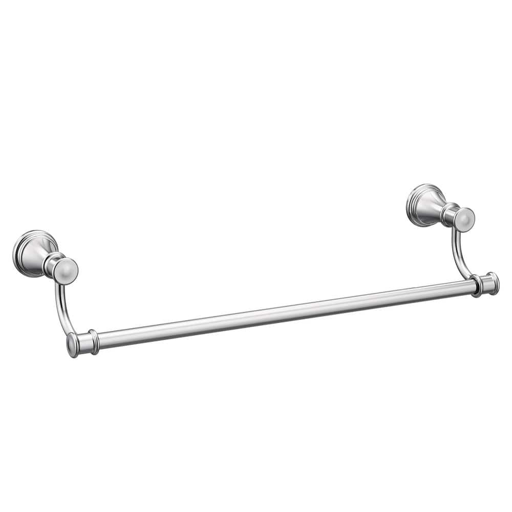 MOEN Belfield 24 In Towel Bar In Chrome YB6424CH The Home Depot   Chrome Moen Towel Bars Yb6424ch 64 1000 