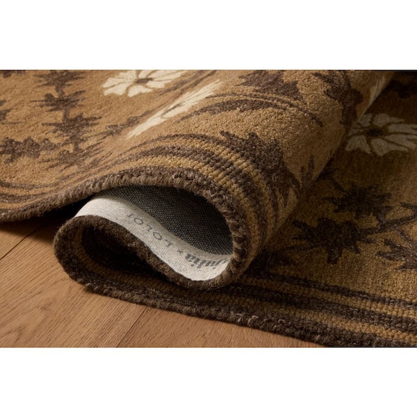 Chris Loves Julia Norah Tan/Espresso 9 ft. 3 in. x 13 ft. Area Rug