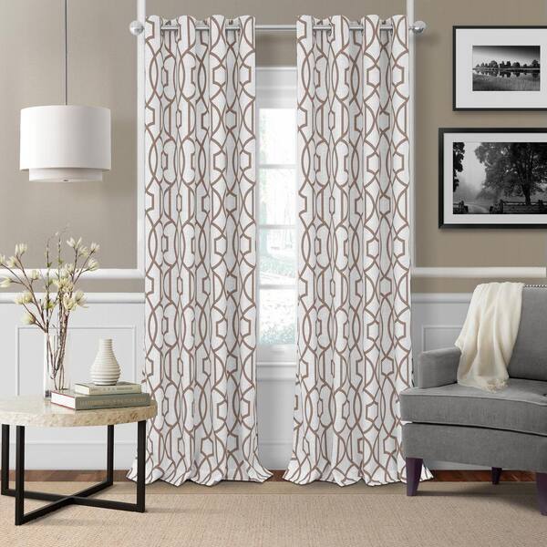 Elrene Celeste Textured Ironwork Blackout Window Curtain