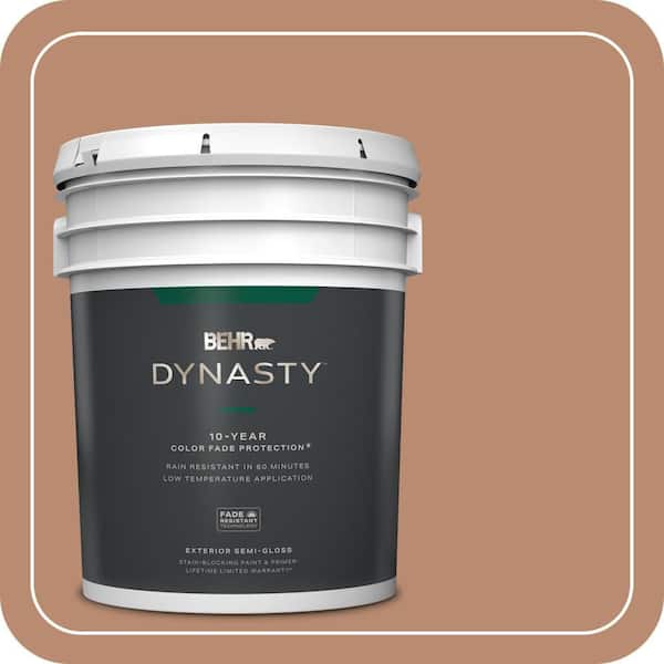 BEHR DYNASTY 5 gal. #QE-12 Dune Drift Semi-Gloss Enamel Exterior Stain-Blocking Paint & Primer