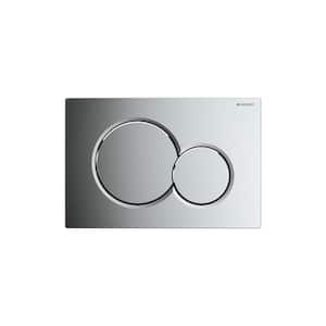 SIGMA01 Dual-Flush Actuator Plate for Sigma Series In-Wall Toilet System in Polished Chrome