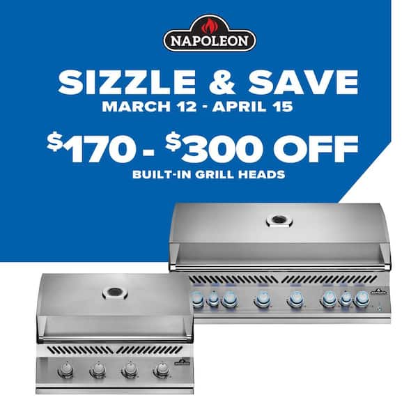 Built-In 700 Series 32 in. 2-Burner Propane Gas Grill Griddle in Stainless Steel