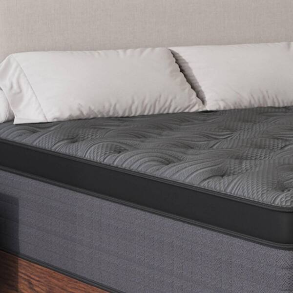 LuckyLotus Twin Medium Firm Hybrid Memory Foam 12 in. Euro Top