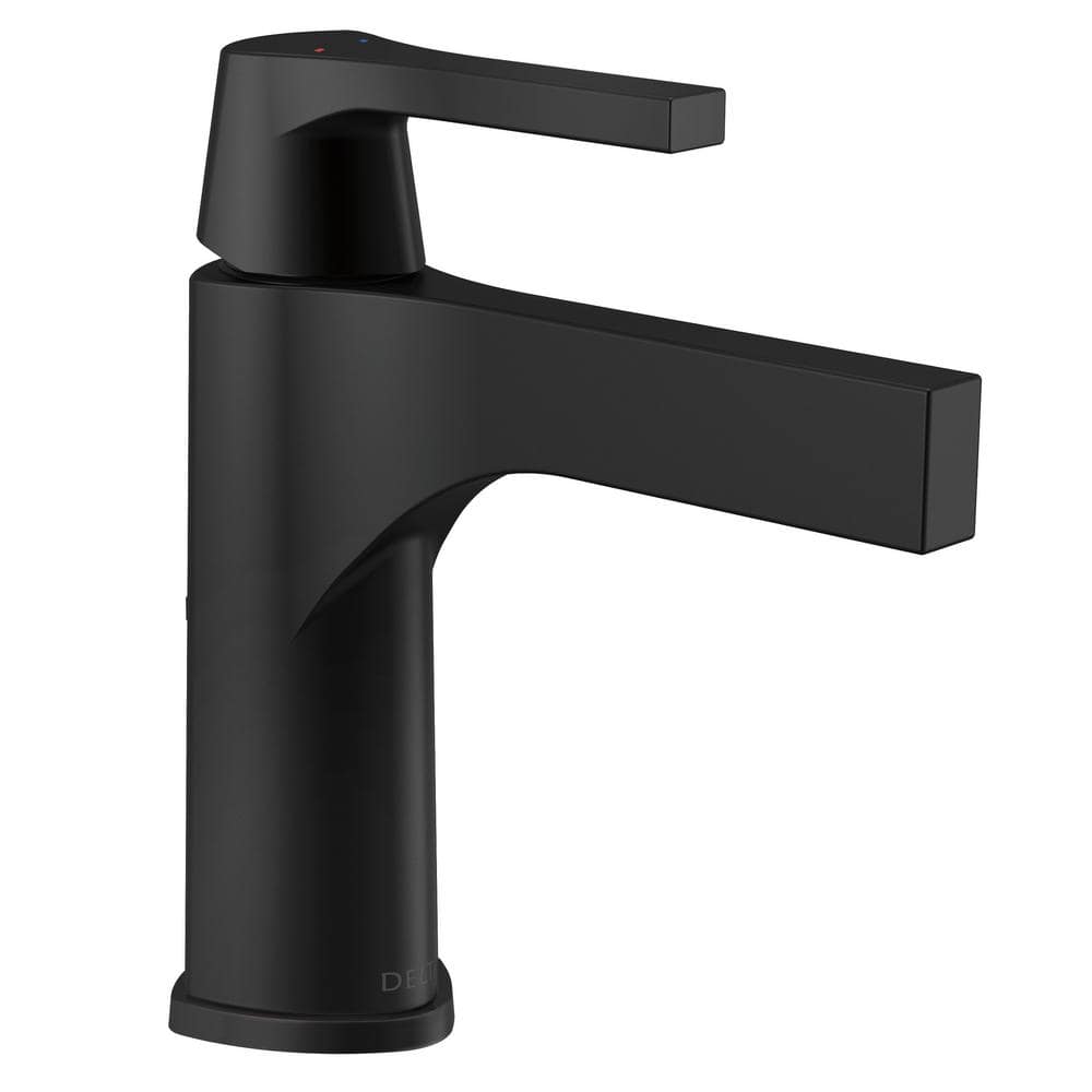 Zura Single Hole Single-Handle Bathroom Faucet with Metal Drain Assembly in Matte Black price history on PriceWatchPro