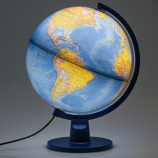 Waypoint Geographic Atlantic II Illuminated Desktop Globe 12