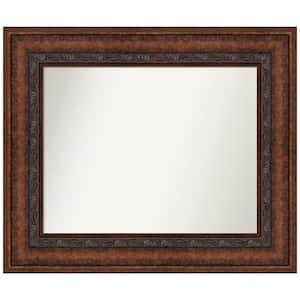 Decorative Bronze 37.5 in. W x 31.5 in. H Rectangle Non-Beveled Framed Wall Mirror in Bronze