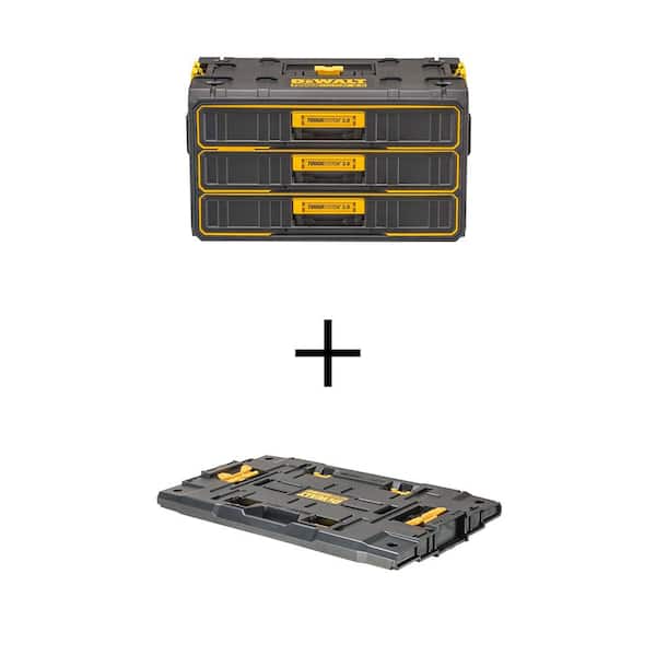 DEWALT Toughsystem 2.0, 12.3 in. W Tool Box 3-Drawer