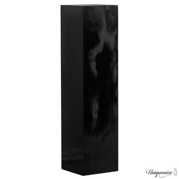 51 in. Black Fiberglass Pedestal Backdrop Stand-Stylish Flower or Cake Holder for Weddings, Baby Showers