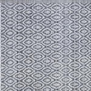Allegra 8 ft. X 10 ft. Grey/Ivory/Denim Geometric Indoor Area Rug