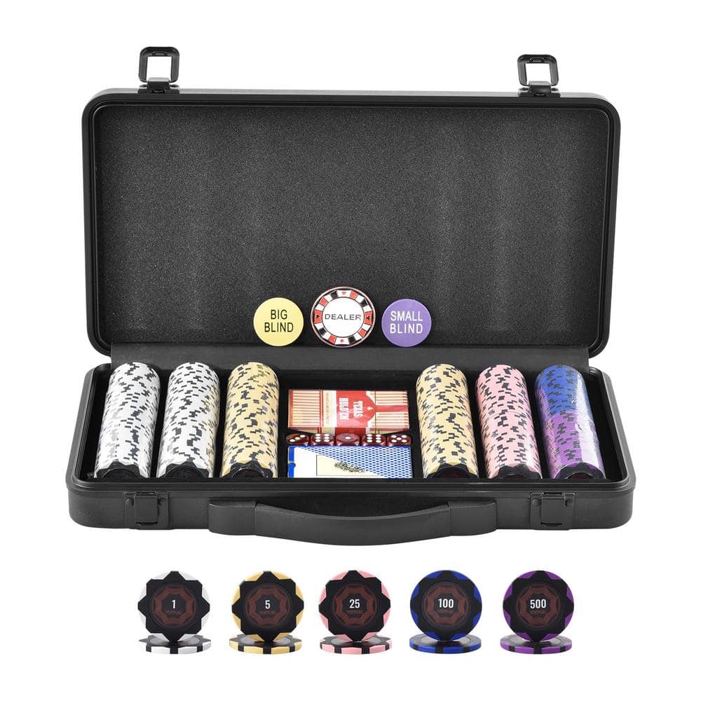 Store 300 pc. CASINO SIZE POKER CHIP SET