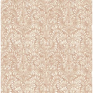 Bazaar Collection Neutral/Taupe Broad Leaf Design Non-Woven Non-Pasted Wallpaper  Roll (Covers 57 sq.ft.) G78300 - The Home Depot
