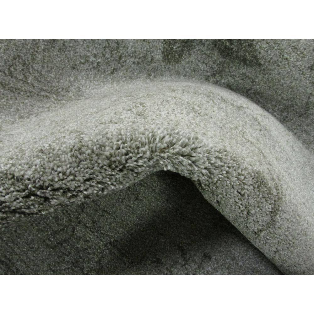 La Jolla Light Gray Floral Reversible Synthetic Rug, 7x10 ft