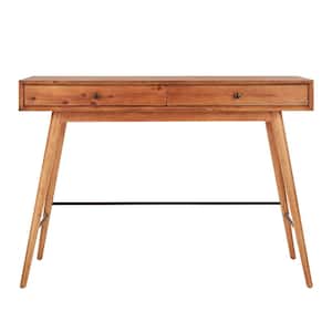 Brown Wood 2-Drawer Tv Stand Console Table Fits TV's up to 40 in