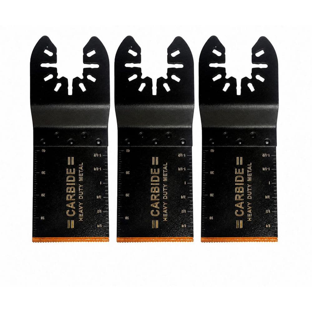 Carbide Oscillating Tool Blade Heavy Duty for Hardened Metal Nails Screws Multi-Fit Interface 3-Pack price history on PriceWatchPro