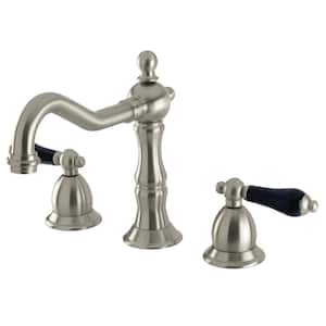 Duchess 2-Handle 8 in. Widespread Bathroom Faucets with Brass Pop-Up in Brushed Nickel