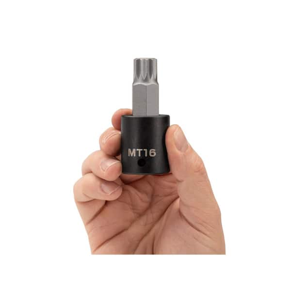 【オープニング 大放出セール】 TEKTON Square Triple Tamper-Resistant MT16 x Drive in. 1/2 駆動工具