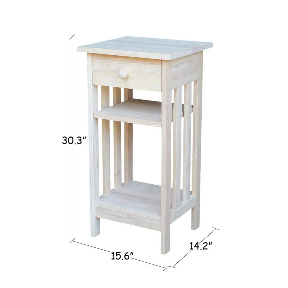 Unfinished Storage End Table - thumbnail 8