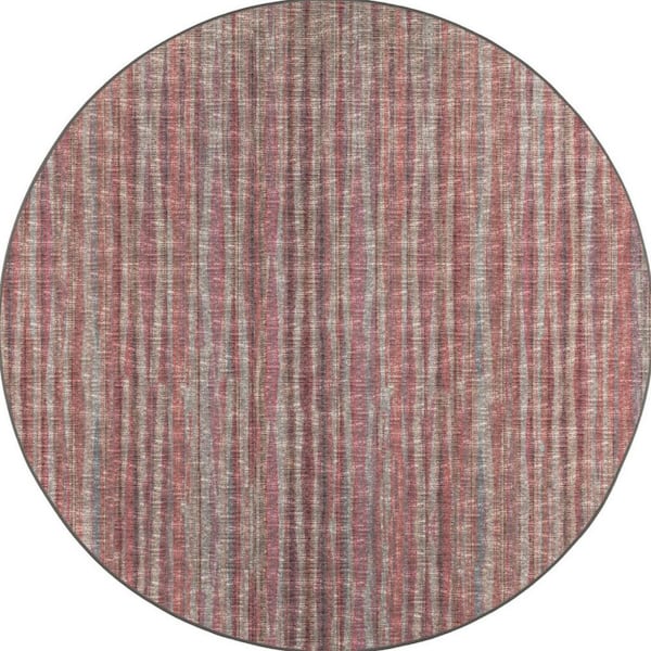 10' Round Pink Ombre Runner Rug