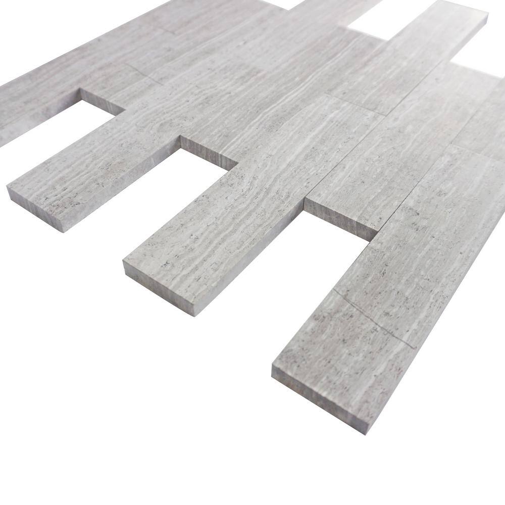 Natural Polished Marble 2x8 Subway Wall and Floor Tile