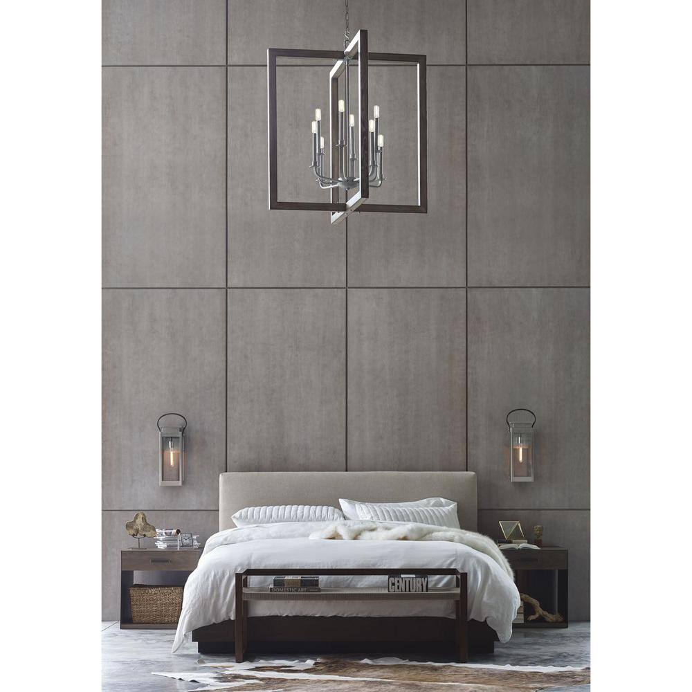 Union Square Stainless Steel Lantern Sconce with Clear Glass