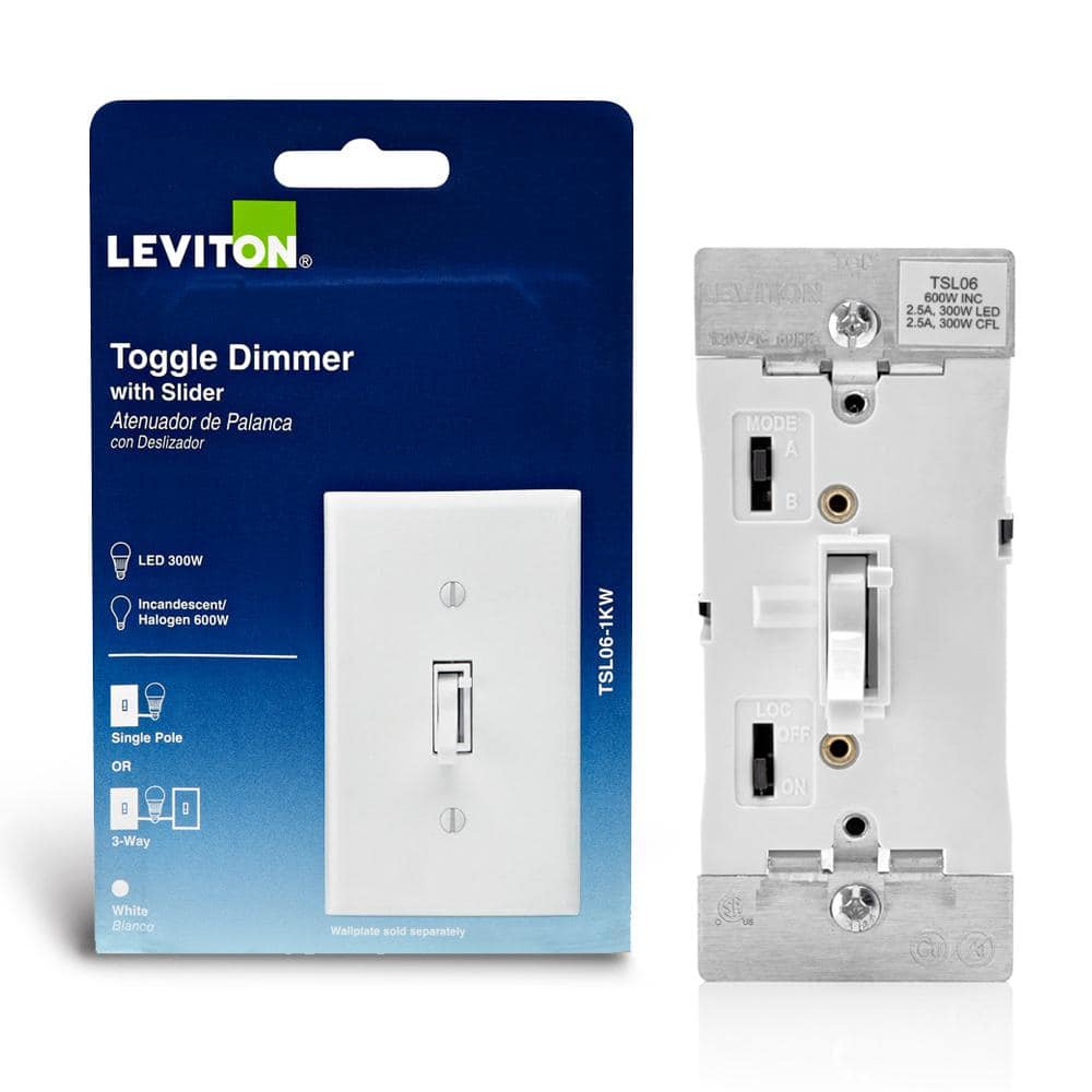 Leviton 300-Watt Dimmable LED/CFL 600-Watt Incandescent and Halogen ...