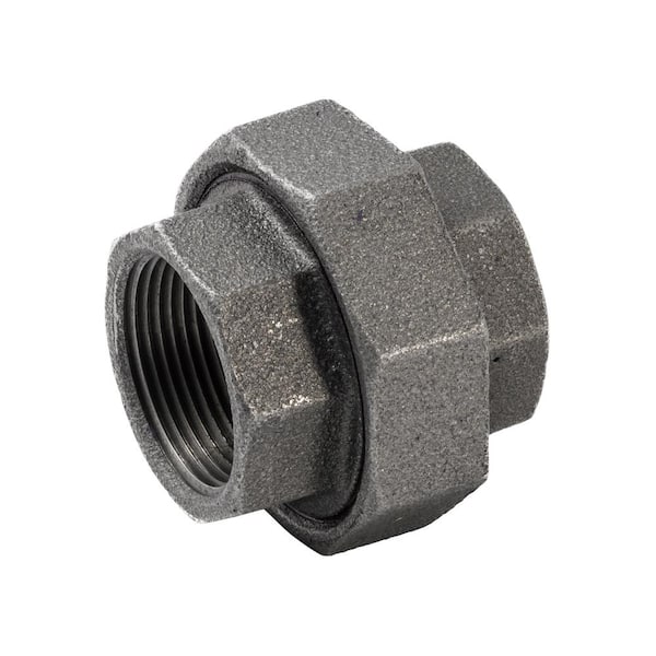 1-1/4 in. Black Malleable Iron FPT x FPT Union Fitting
