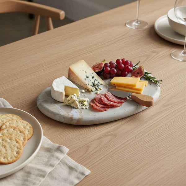 9 in. Butterscotch Color Marble Serving Board
