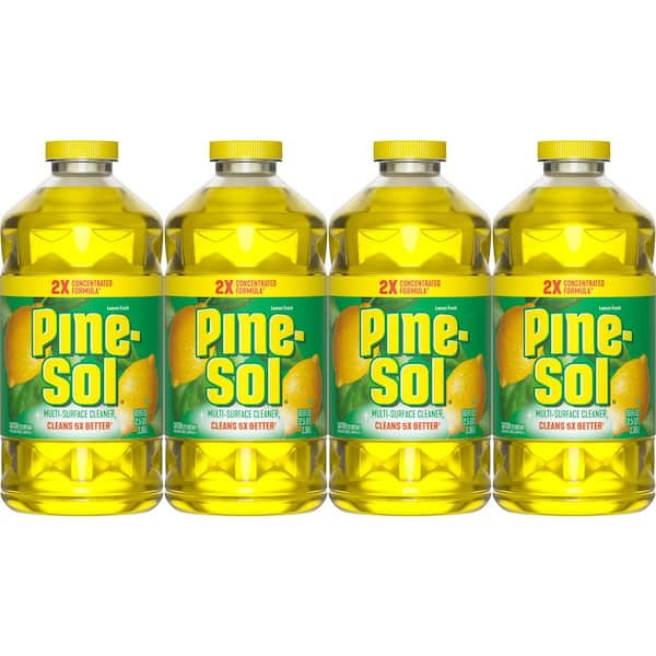 Pine-Sol 80 OZ. Lemon Disinfecting All-Purpose Cleaner (4-Pack) C ...