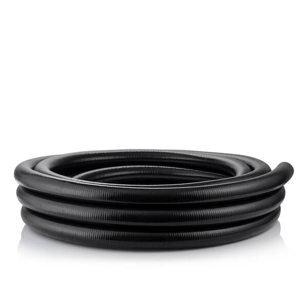 1-1/2 in PVC Flex Hose in Black Impact Resistant Durable Crush id x 50 ft 