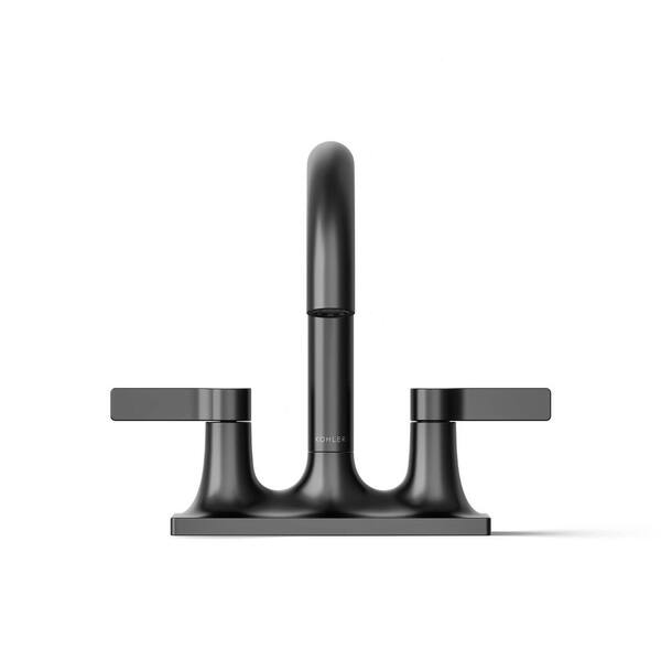 KOHLER Venza 4 in. Centerset Double Handle Bathroom Faucet in