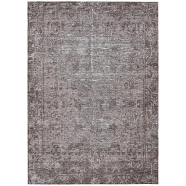 Addison Rugs Chantille Machine Washable Indoor/Outdoor Abstract ACN1228 Mocha 8 ft. x 10 ft. Area Rug
