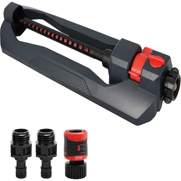 Lawn and Garden Essential Oscillating Water Sprinkler for Yard with Width and Flow Control