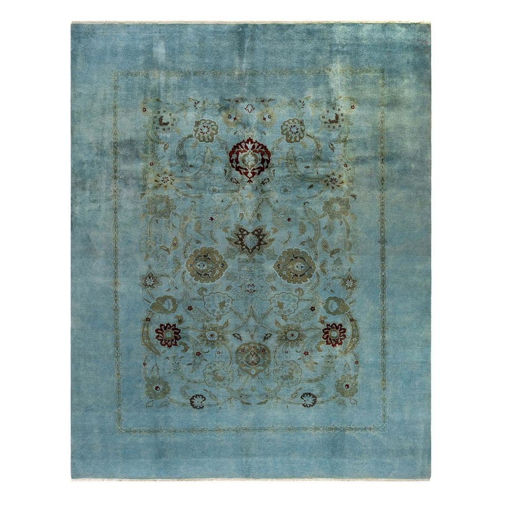 Overdyed Blue 8 ft. 1 x 12 ft. 1 in. Wool Indoor Area Rug price history on PriceWatchPro
