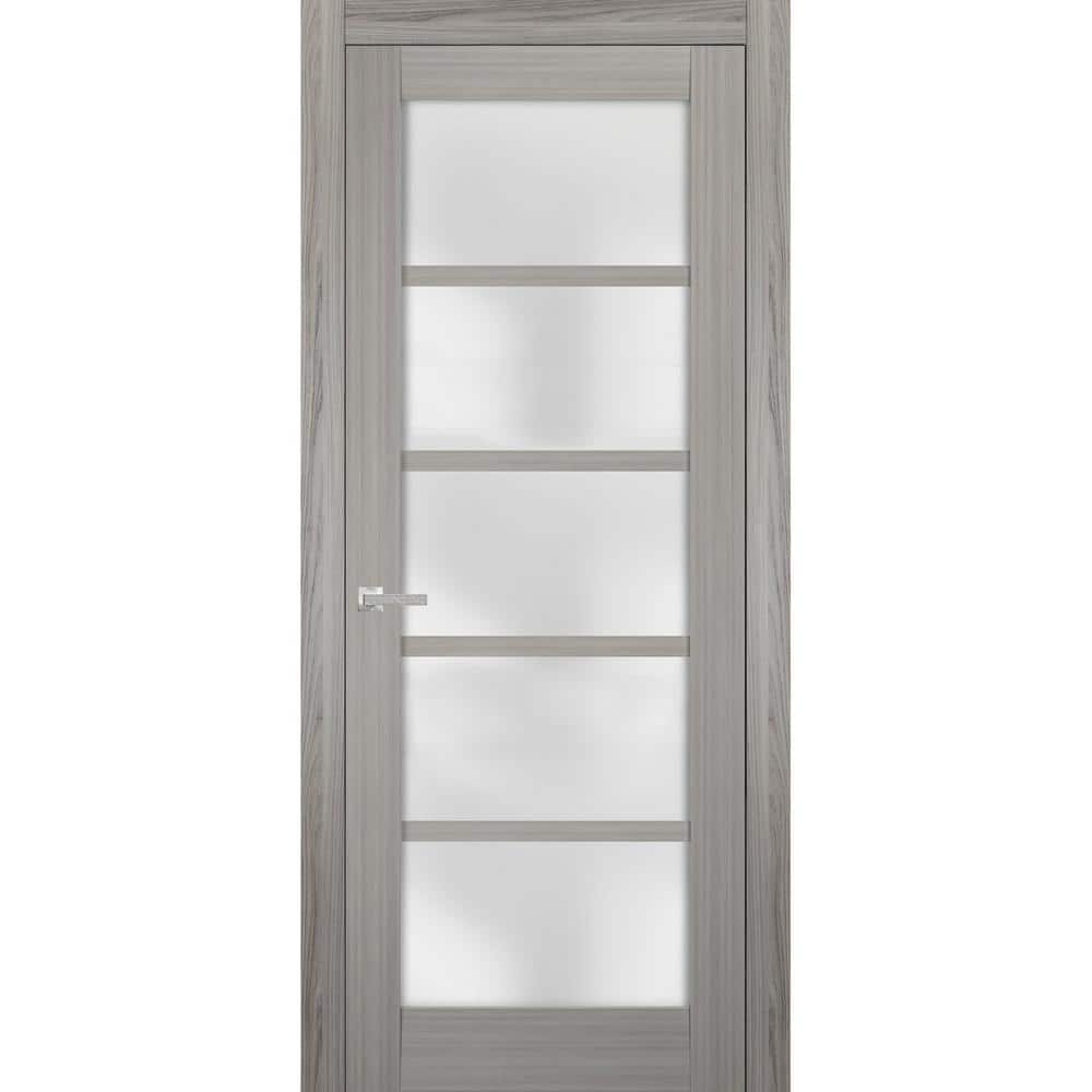 4002 42 in. x 96 in. Left-Hand/Inswing Solid Frosted Glass Gray Ash Single Prehung Interior Door with Hardware price history on PriceWatchPro