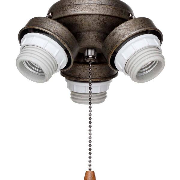 Light Vintage Steel Ceiling Fan Shades 
