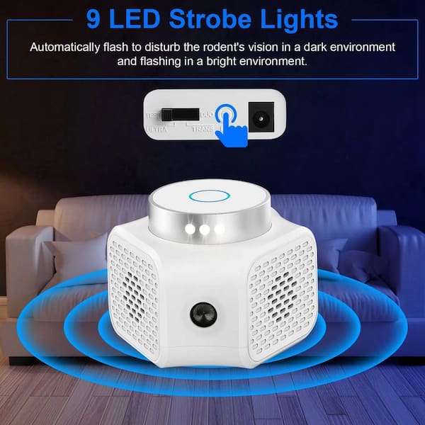 2 Pack Ultrasonic Pest Repellent Plug In For Indoor Use - Foto 10