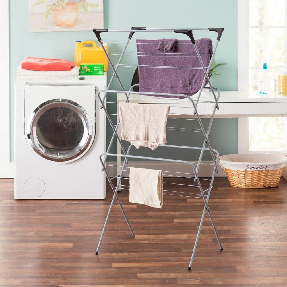 Sunbeam 18.5 in. x 24.5 in Grey Drying Rack CD10346 - The Home Depot