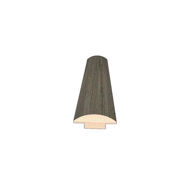 OptiWood Mixed Gray 0.445 in. Thick x 1-1/2 in. Width x 78 in. Length Hardwood T-Molding