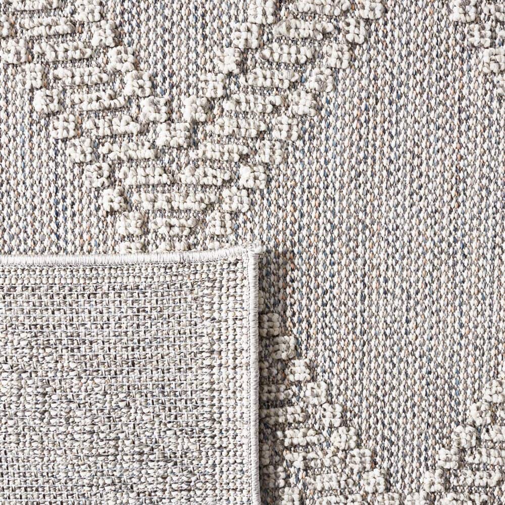 Global Chic 59" Gray Duo-Tone Flat Woven Synthetic Area Rug