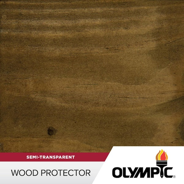 Olympic Wood Protector 1 gal. ST-2001 Black Oak Exterior Semi-Transparent Stain Plus Sealer in One