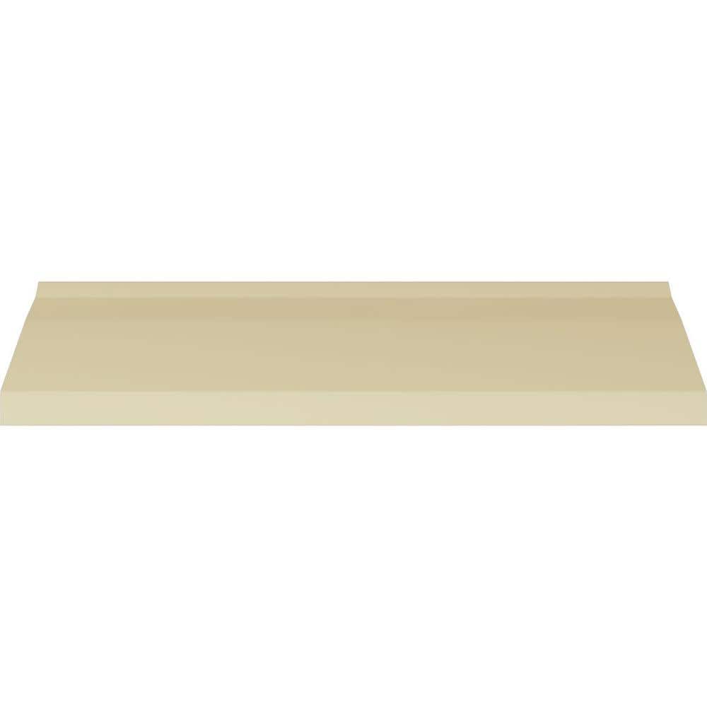 Primed White Polyurethane Geometric Crown Moulding Sample