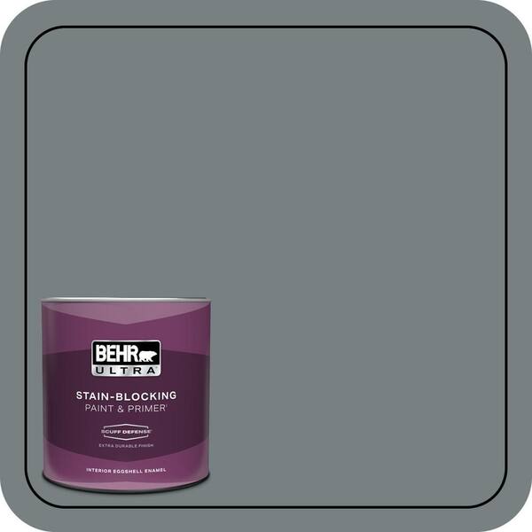 BEHR ULTRA 1 qt. #N450-5 Intergalactic Extra Durable Eggshell Enamel Interior Paint & Primer