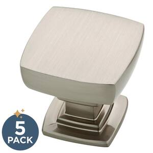 Franklin Brass with Antimicrobial Properties Classic Cabinet Knobs in Satin Nickel, 1-1/8 in. (29mm), (5-Pack)
