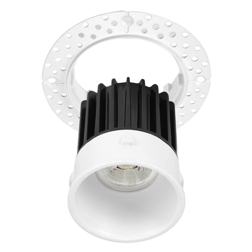2-Inch White Aluminum Trimless Recessed LED Downlight