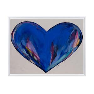 Open Your Heart Framed Canvas Wall Art - 32 in. x 24 in. Size, by Kelly Merkur 1-pc White Frame