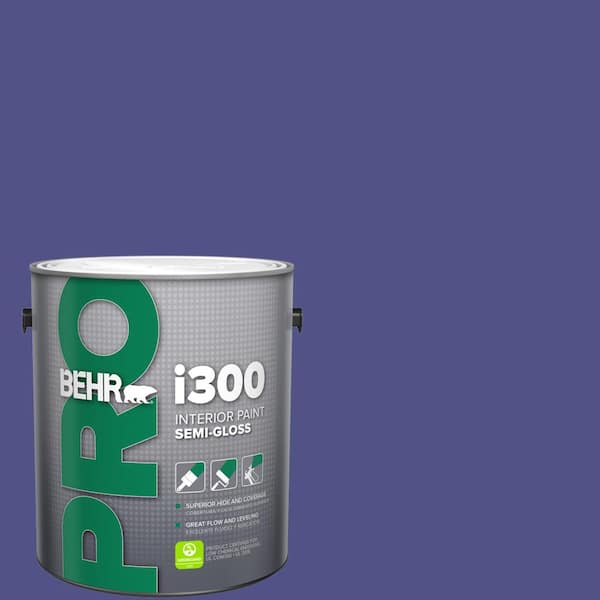 BEHR PRO 1 gal. #P550-7 Purple Prince Semi-Gloss Interior Paint