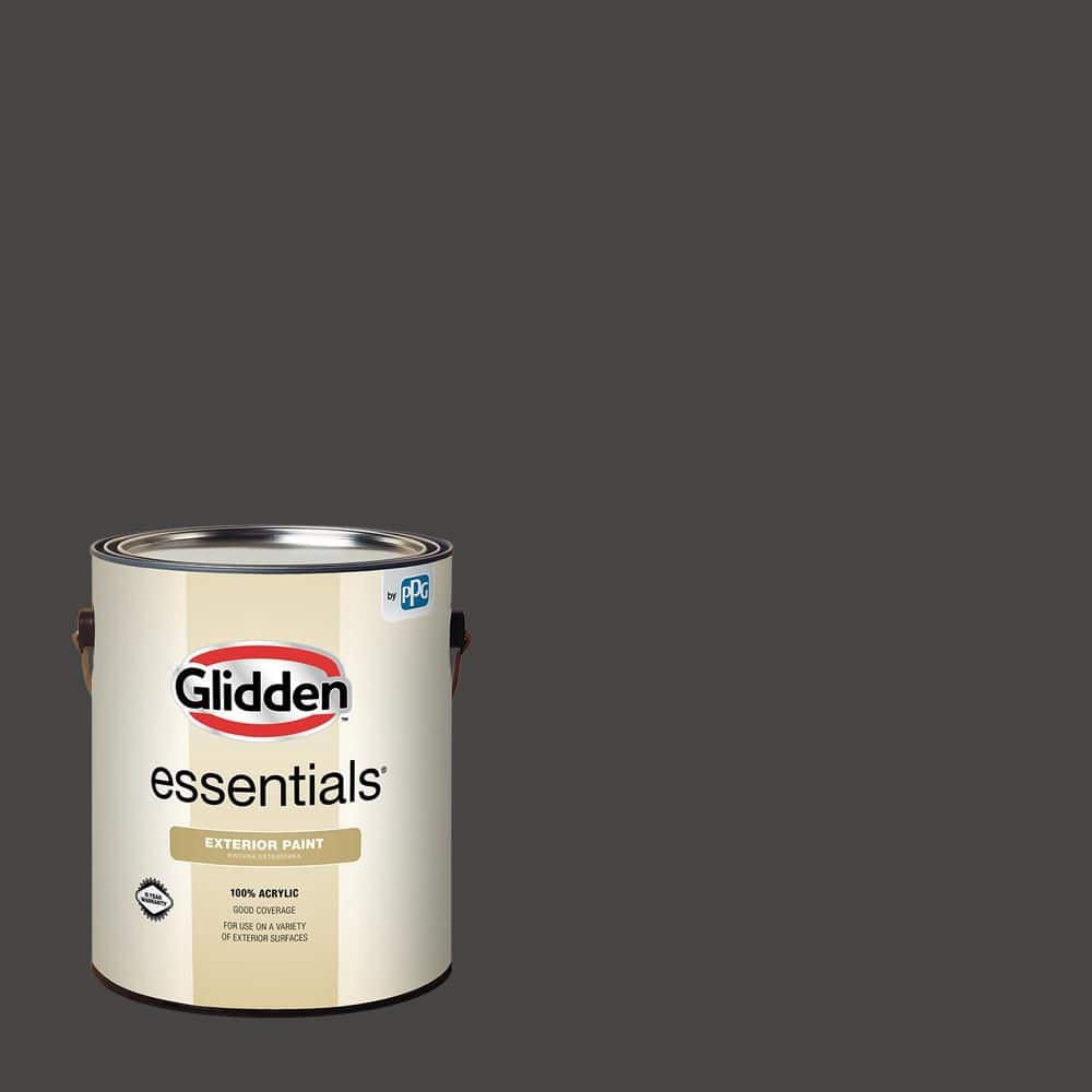 Glidden Essentials PPG1011-7 Onyx Flat Exterior Paint