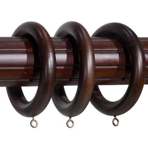 EMOH Pearl White Faux wood Curtain Rings (Set of 10) HDR40-W1 - The Home  Depot