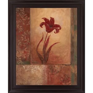 28 in. x 34 in. "Lily Silhouette" By Vivian Flasch Framed Print Wall Art