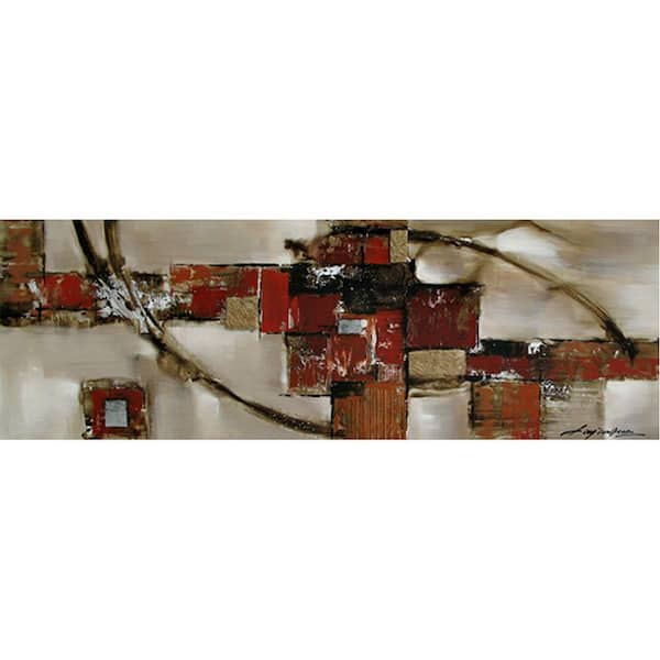 Yosemite Home Decor 20 in. x 59 in. Complicated 2 Hand Painted Contemporary Artwork